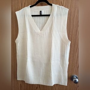 H&M Cream Vest Sweater